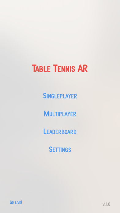Table Tennis AR 게임 스크린 샷