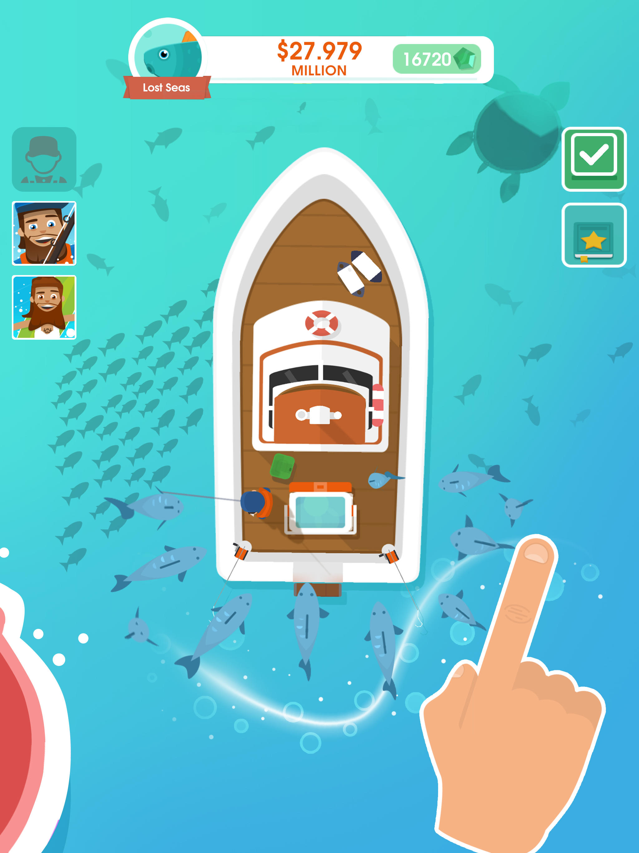 Hooked Inc: Fishing Games Game Screenshot