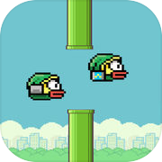 Flappy 2 Players - two player pixel bird