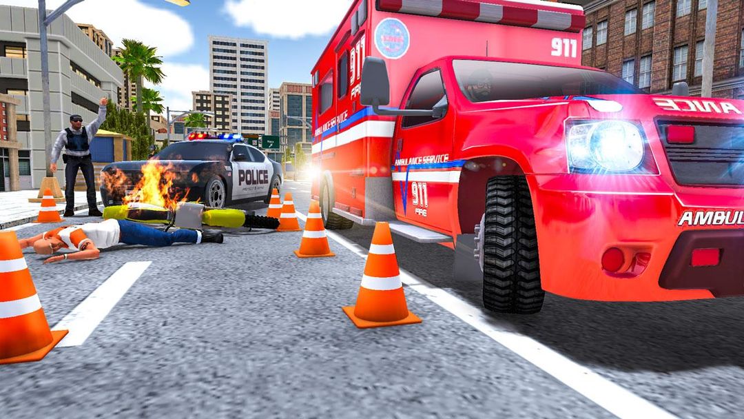 City Ambulance Rescue Simulator Games 게임 스크린 샷