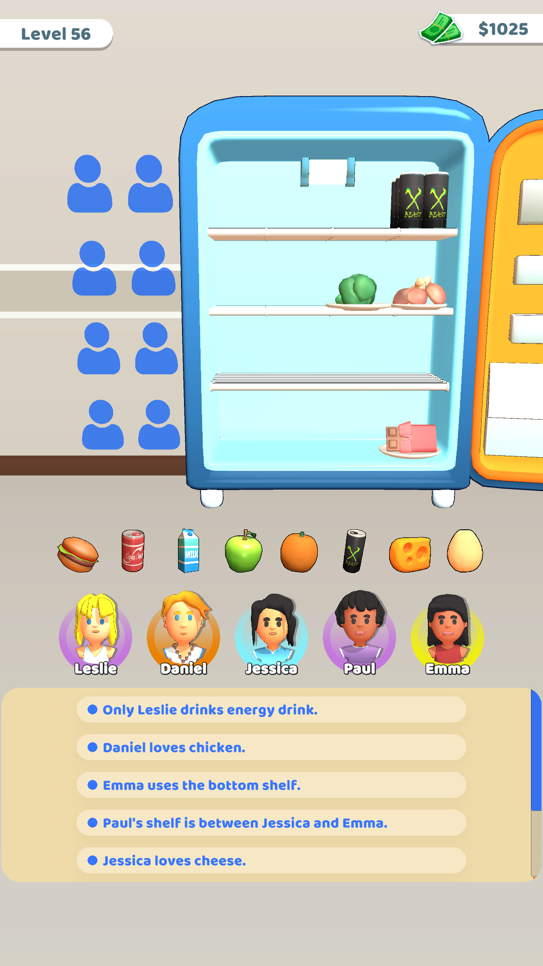 Скриншот игры Fridge Sort