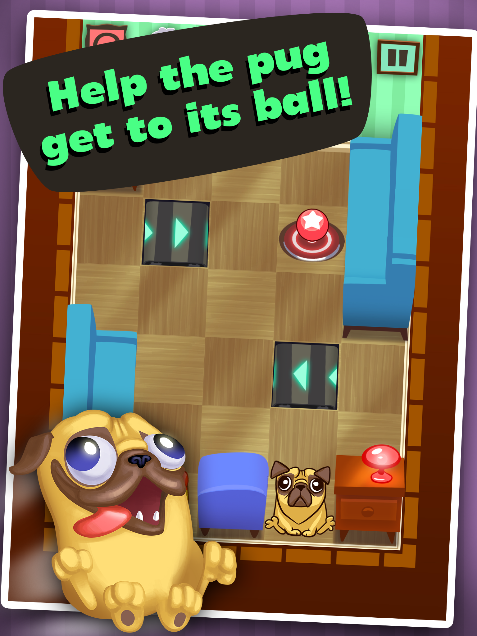 Puzzle Pug - Solve Puzzles With Your Pet Dog! Game Screenshot