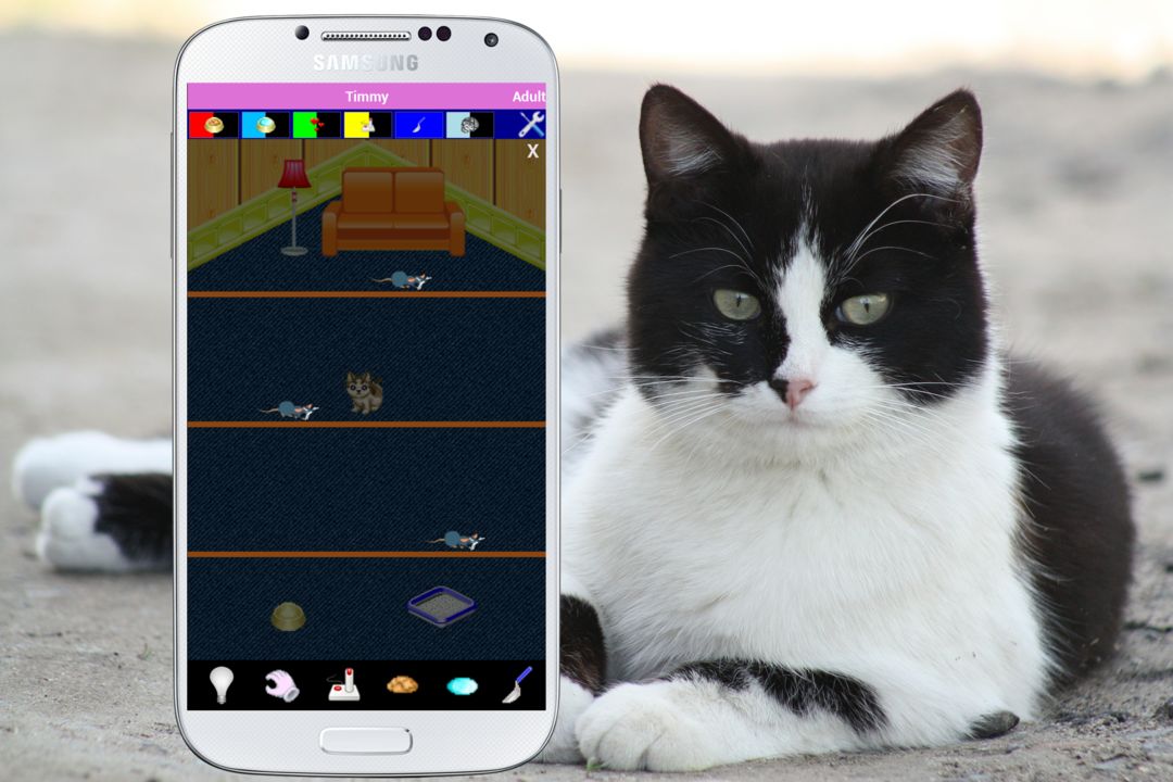 貓電子雞的虛擬寵物遊戲截圖