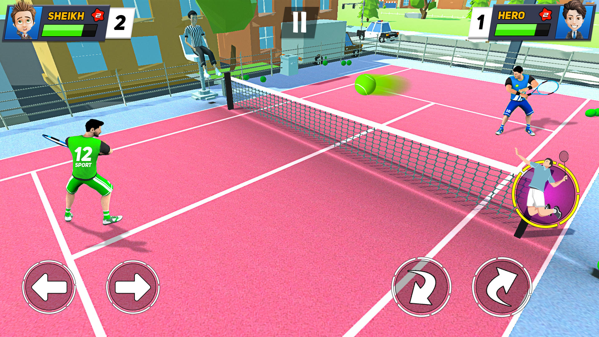 Tennis 3d offline sports gameのキャプチャ