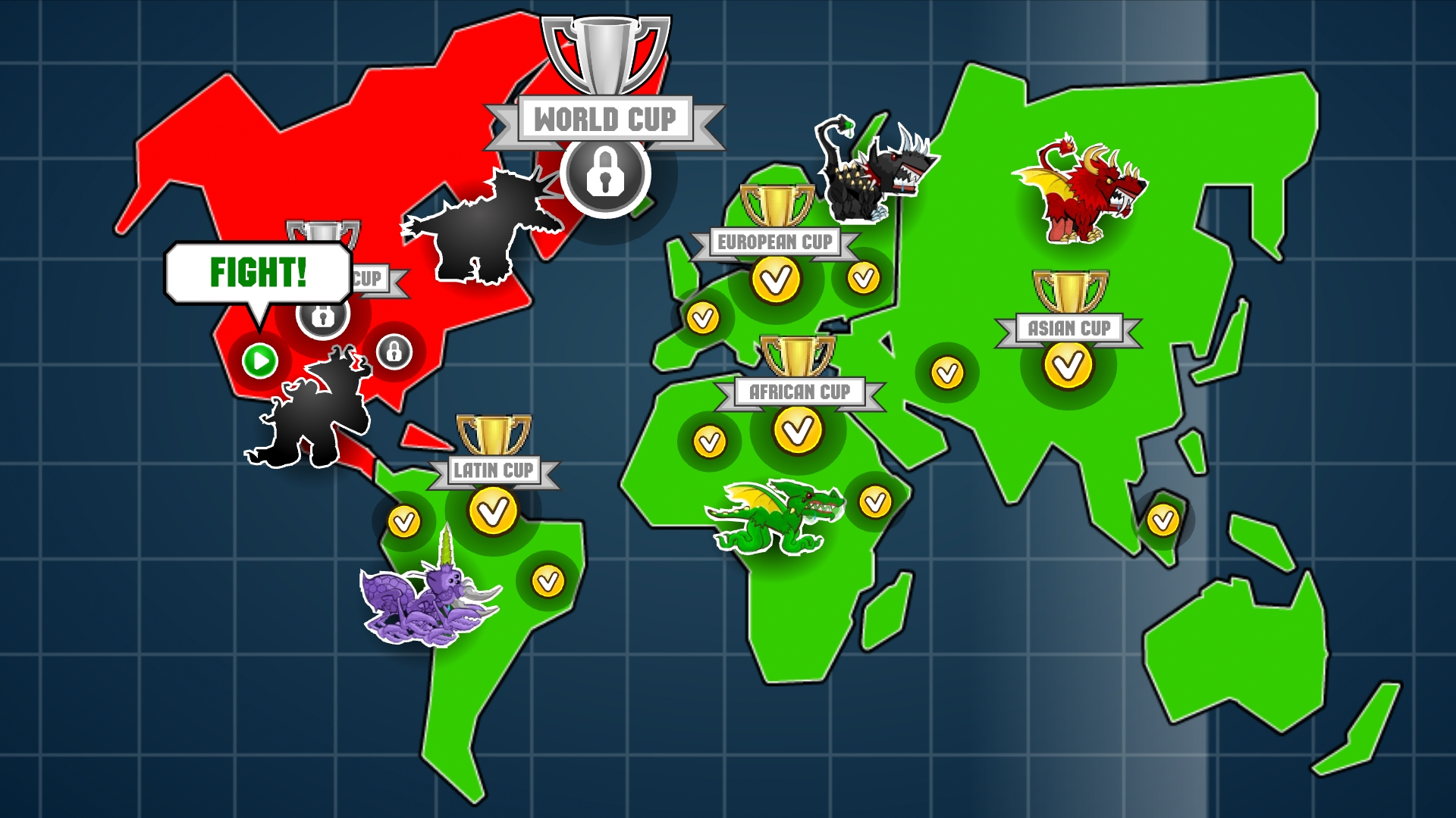 Mutant Fighting Cup Original Game Screenshot