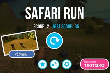 Safari Run - Fun Race Game Screenshot