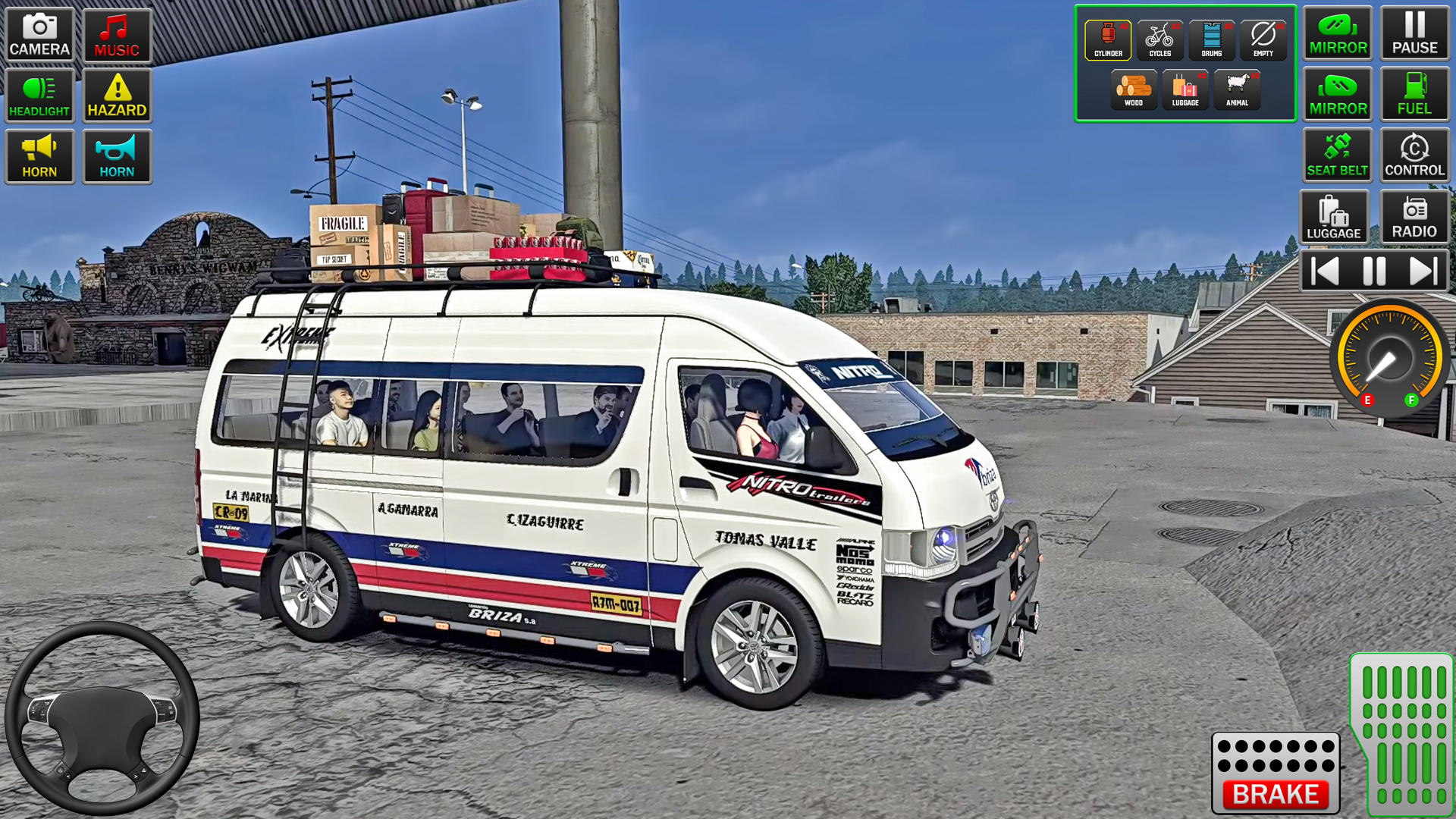 Captura de Tela do Jogo Dubai Van Simulator Van Games