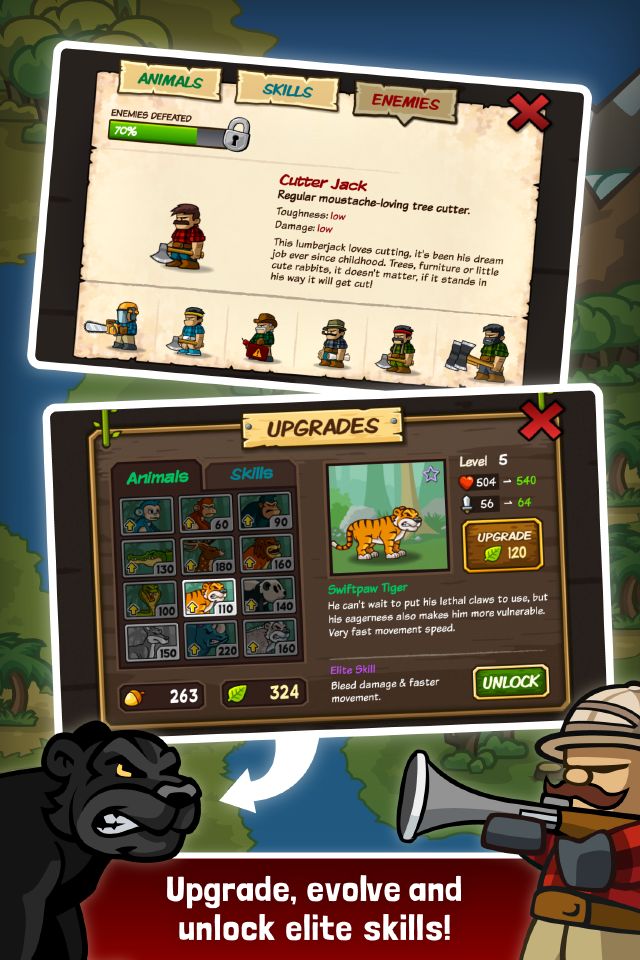 森林防御战: 猴子传奇 塔防 - Lumberwhack遊戲截圖