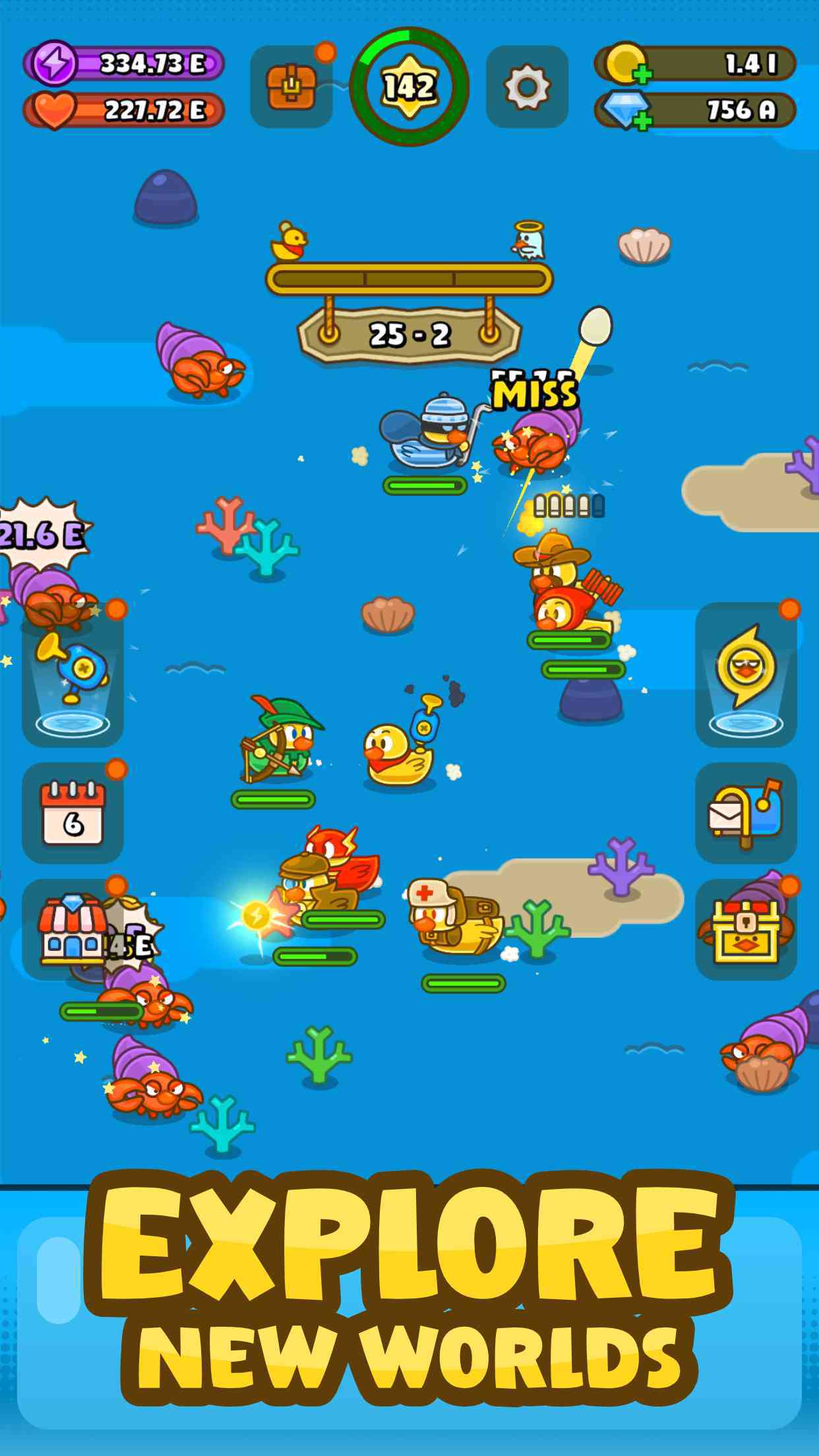 Rubber Duck: Idle Squad Game Game Screenshot