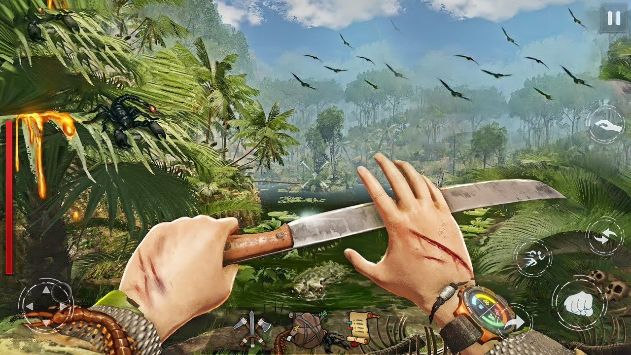 Screenshot 1 of Jogo de Sobrevivência na Ilha Woodcraft 1.66
