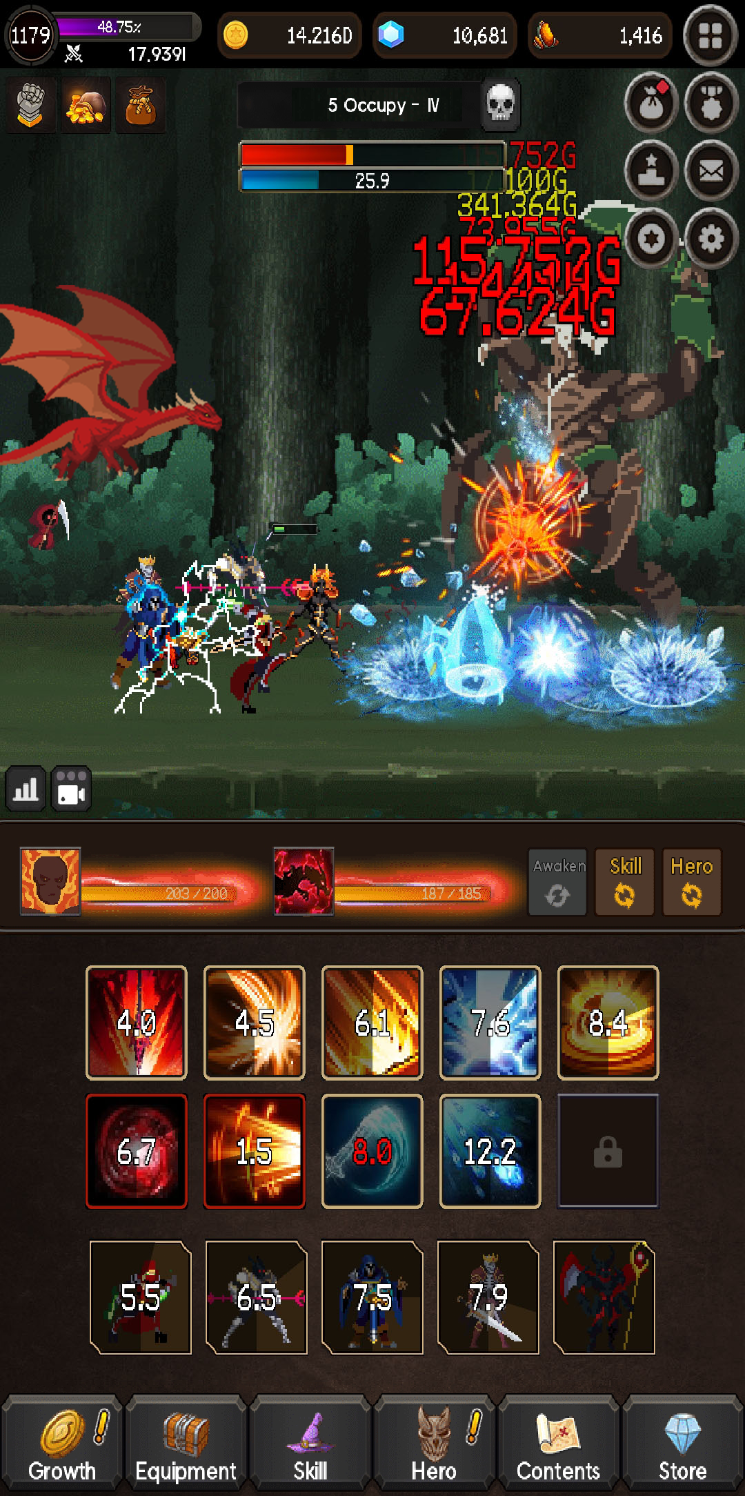 Pixel Knights Game Screenshot