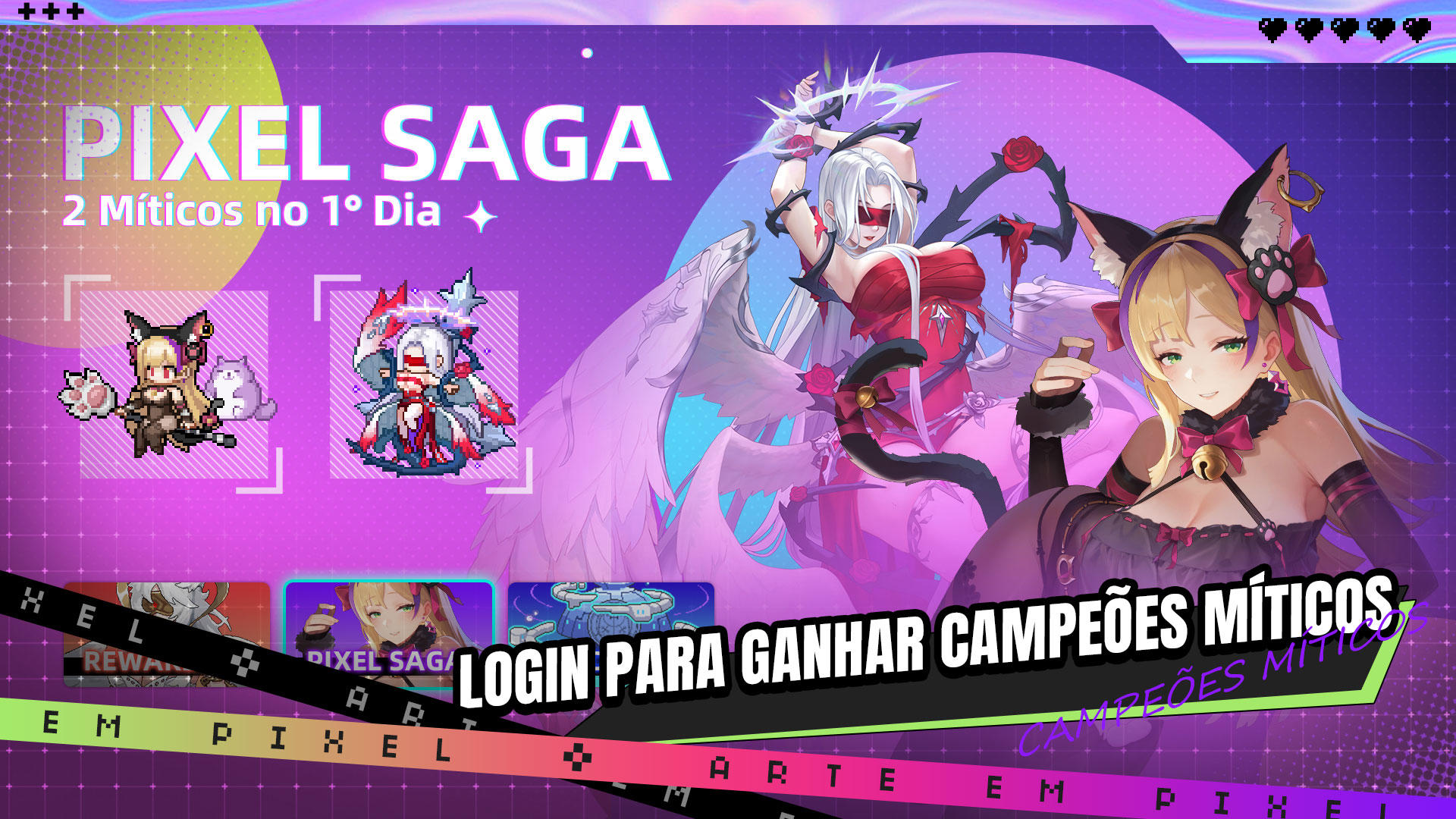 Captura de Tela do Jogo Pixel Saga: Squad RPG