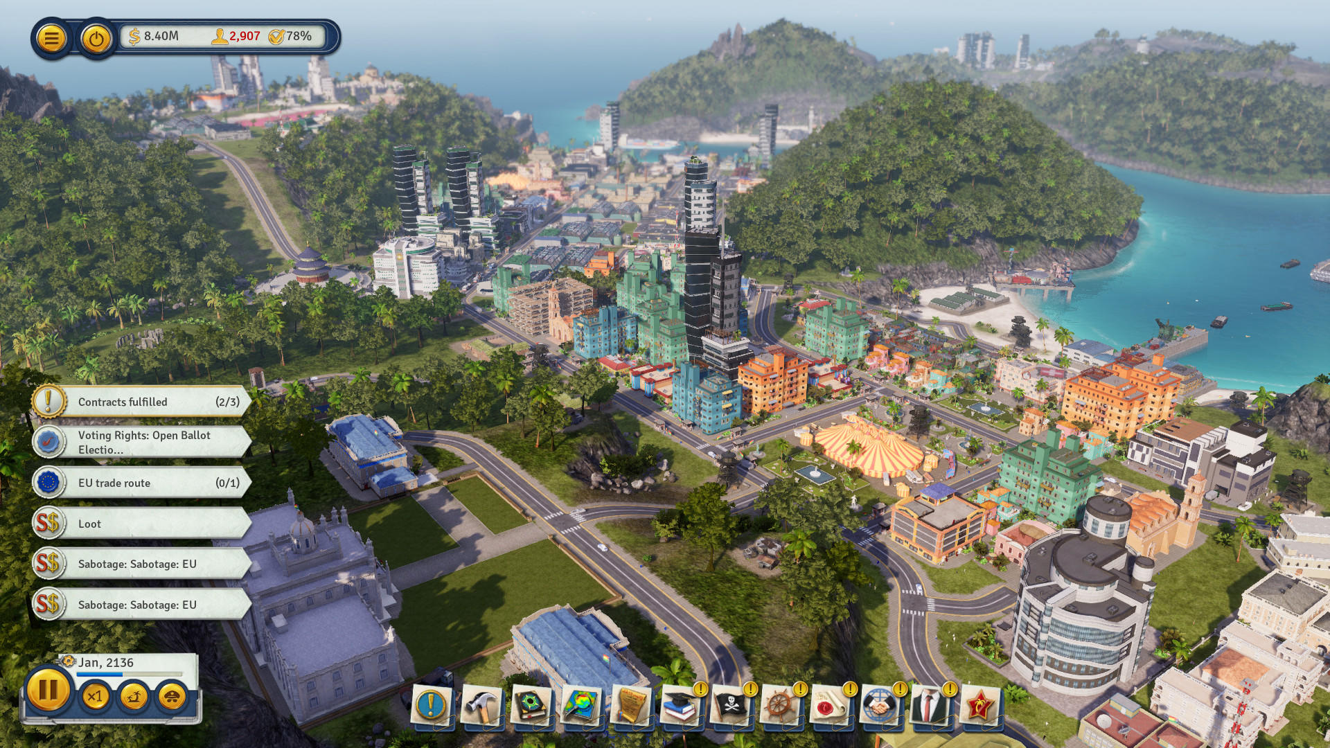 Screenshot 1 of Tropico 6 Modern Mobile 1.0