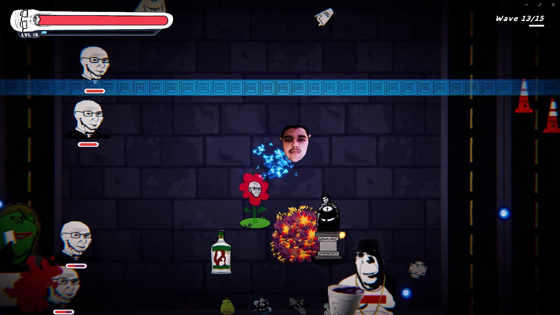Gem Defender: Soyjak Survivors screenshot game