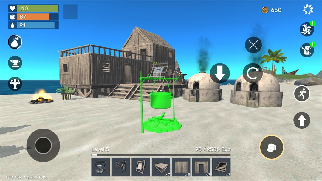 Uncharted Island: Survival RPG screenshot game