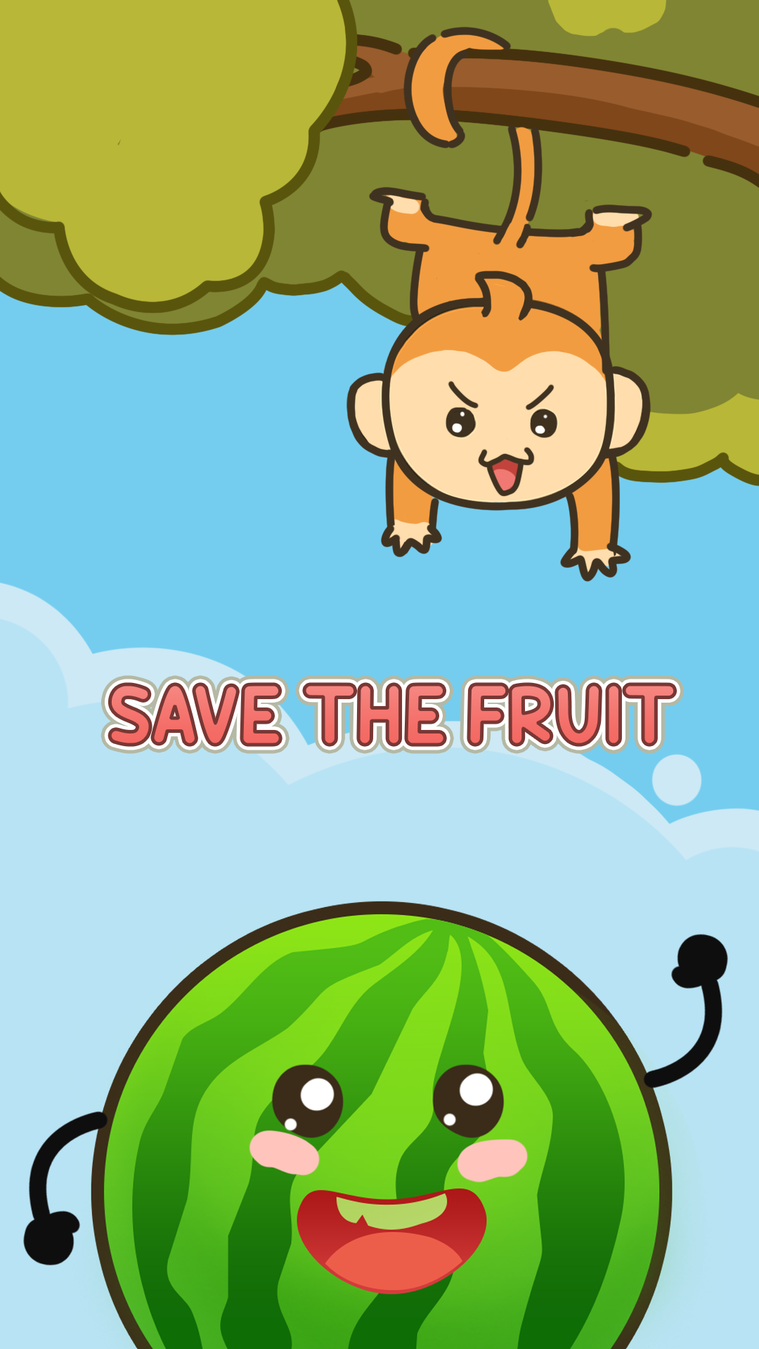 Save the Fruit: Draw to Home Game Screenshot