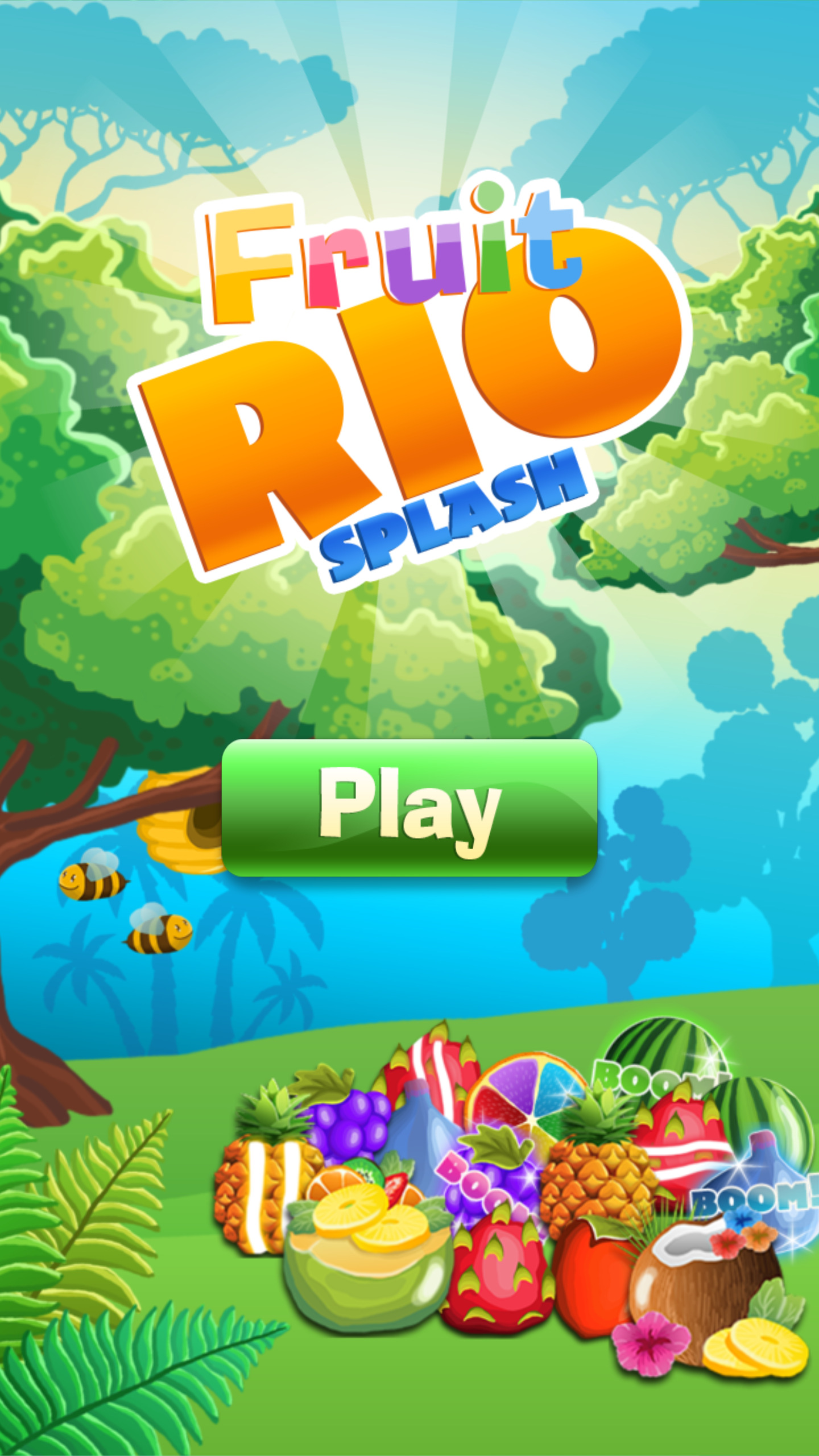 Fruit Rio Splash: Match 3 Game Screenshot