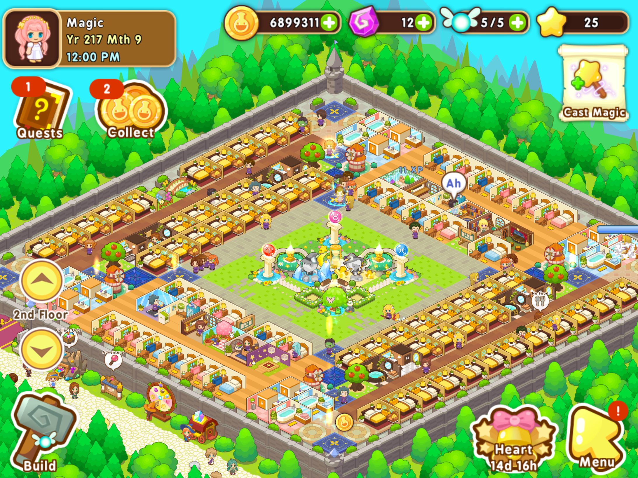 Magic School Story ภาพหน้าจอเกม