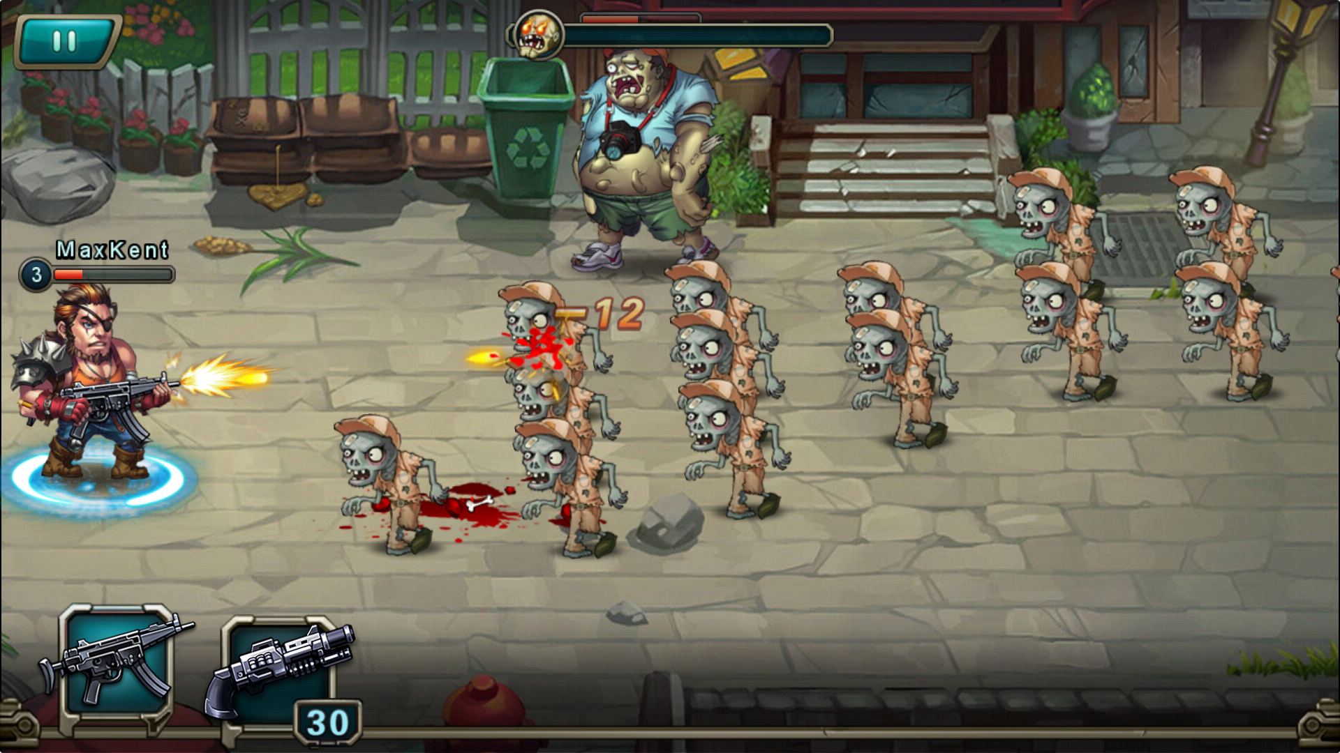 Cuplikan Layar Game Zombie Striders