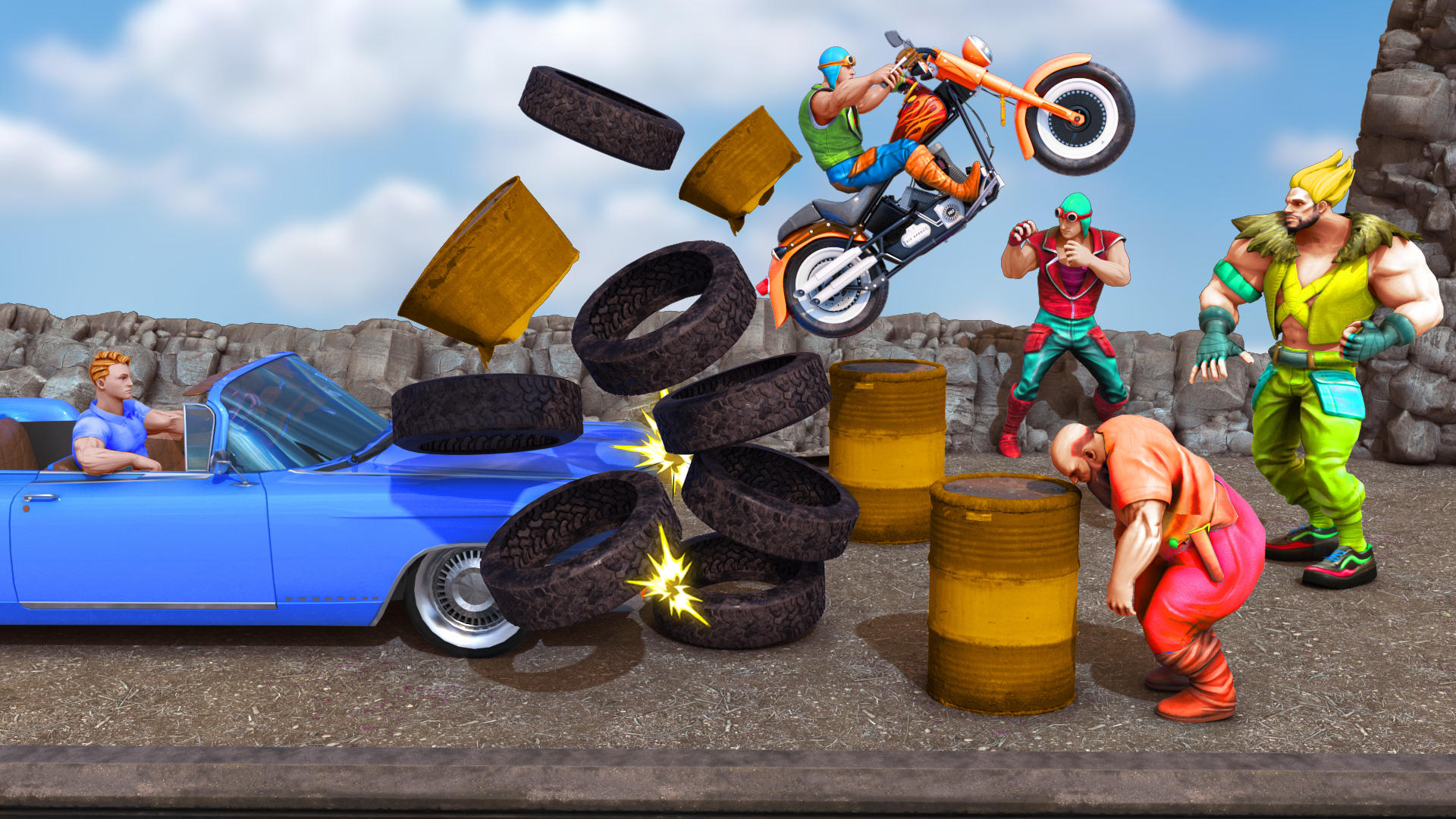 Beat Em up karate Fighter Game Game Screenshot