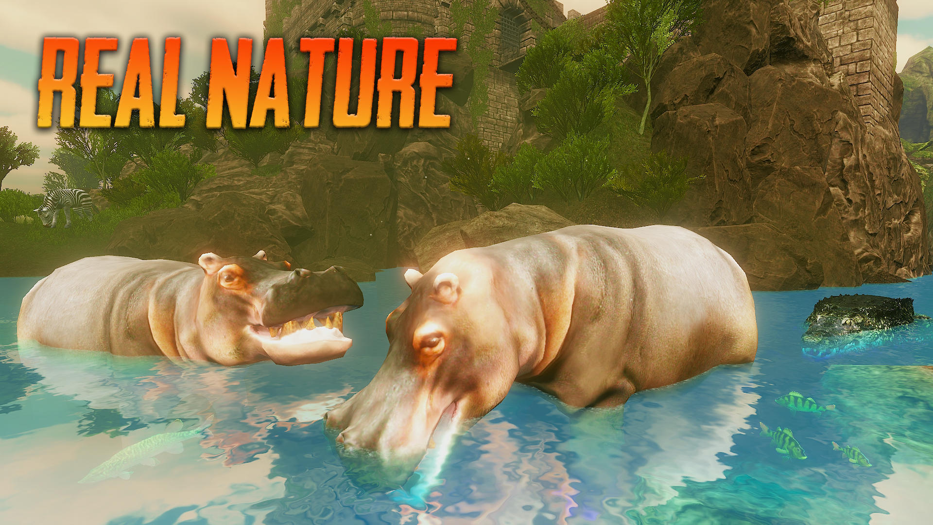 The Hippo - Animal Simulator 遊戲截圖