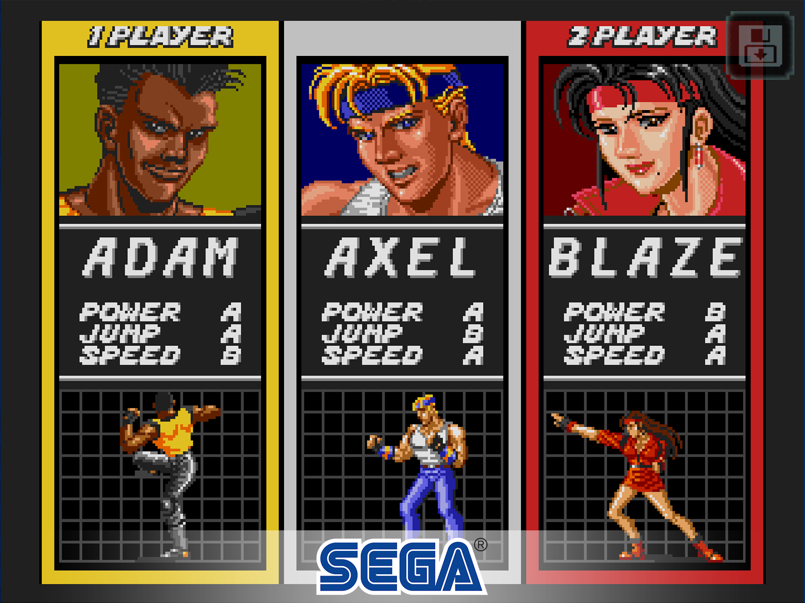 Streets of Rage Classic Game Screenshot