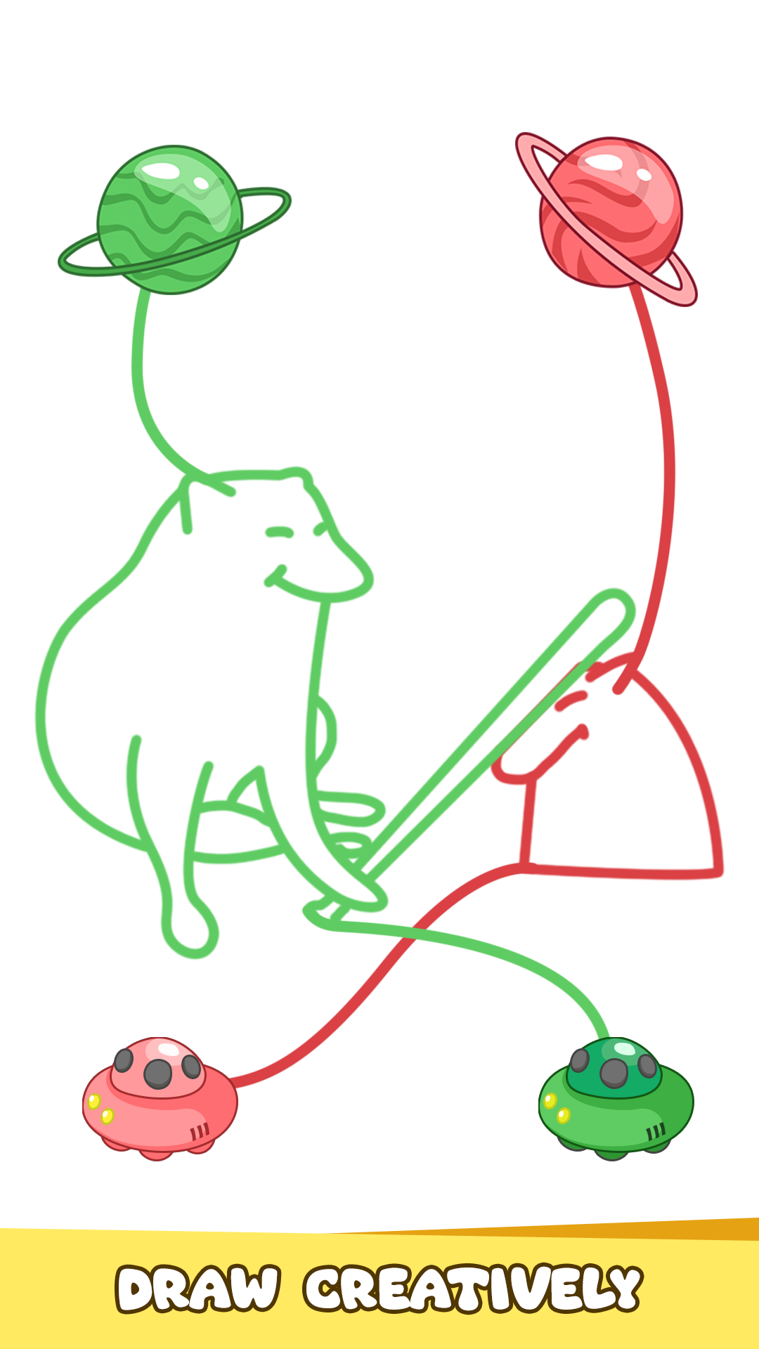 Cuplikan Layar Game Draw To Home: Tricky Brain