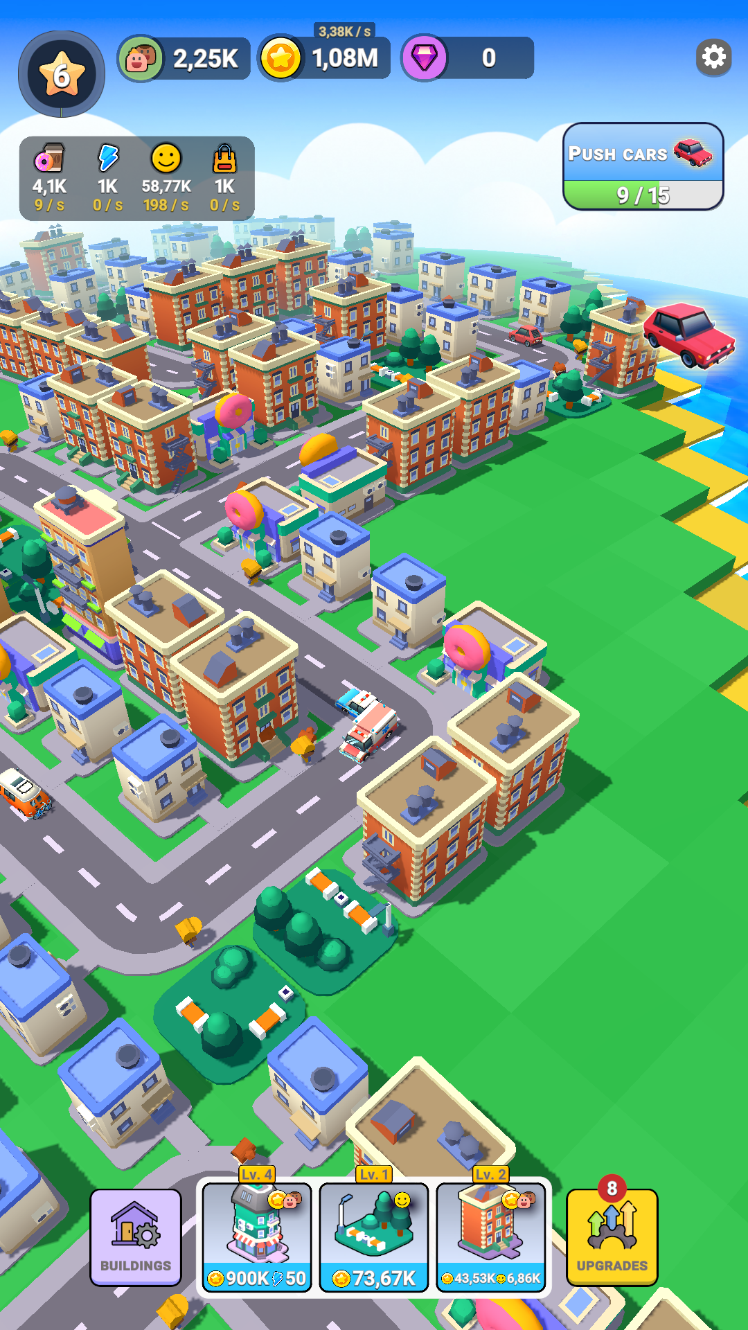 Screenshot 1 of Dream City: Idle Builder 0.1.36
