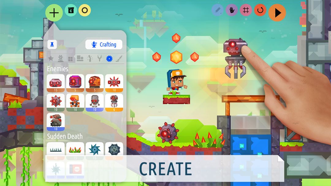 Createrria 2: Craft Your Games! 게임 스크린 샷
