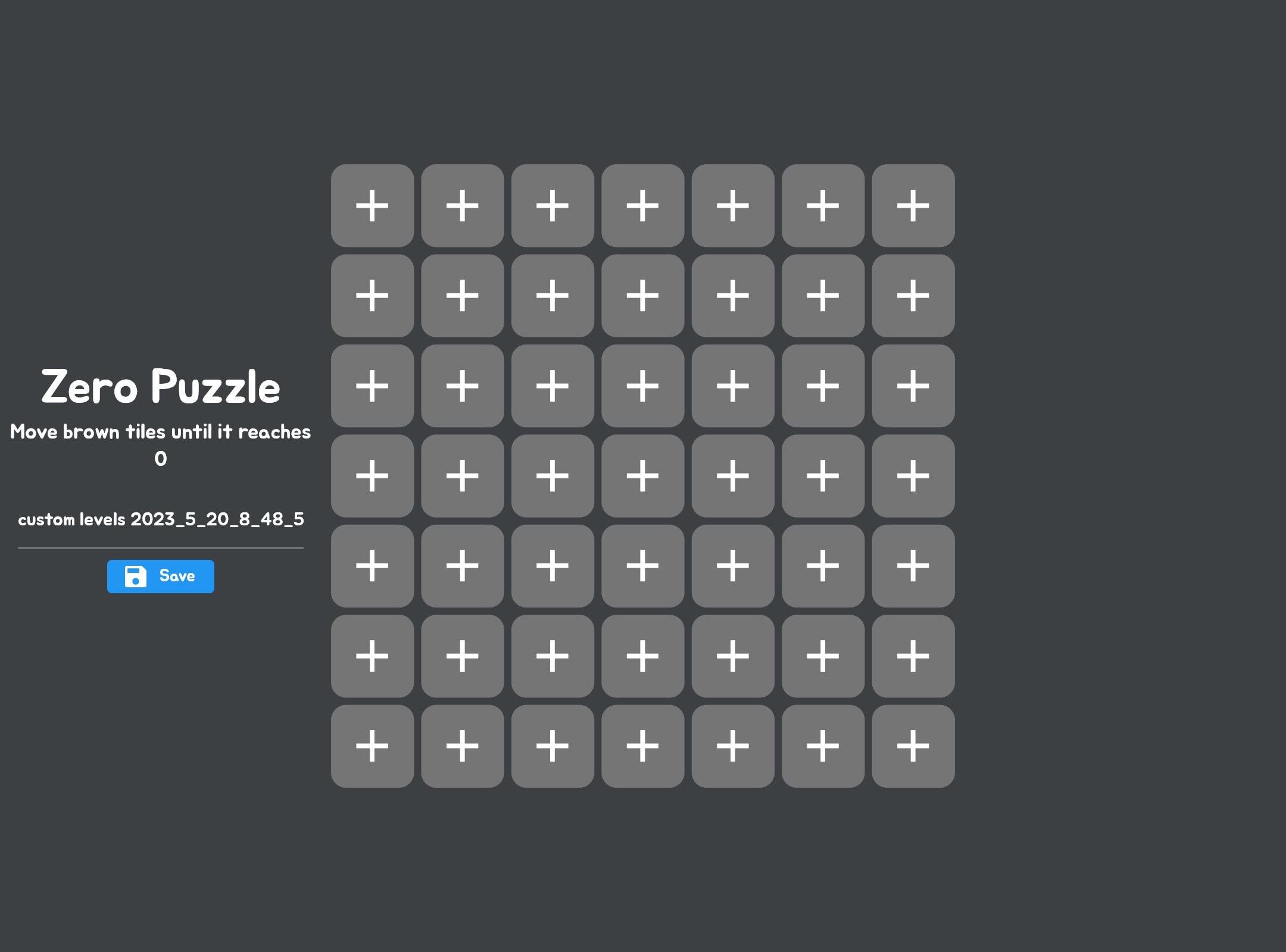 Zero Puzzle Game Screenshot