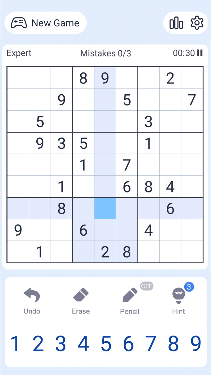 Sudoku Puzzle Game Screenshot