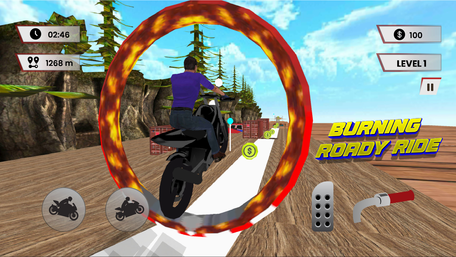 Jogos de bicicleta acrobacias de motocicleta versão móvel andróide