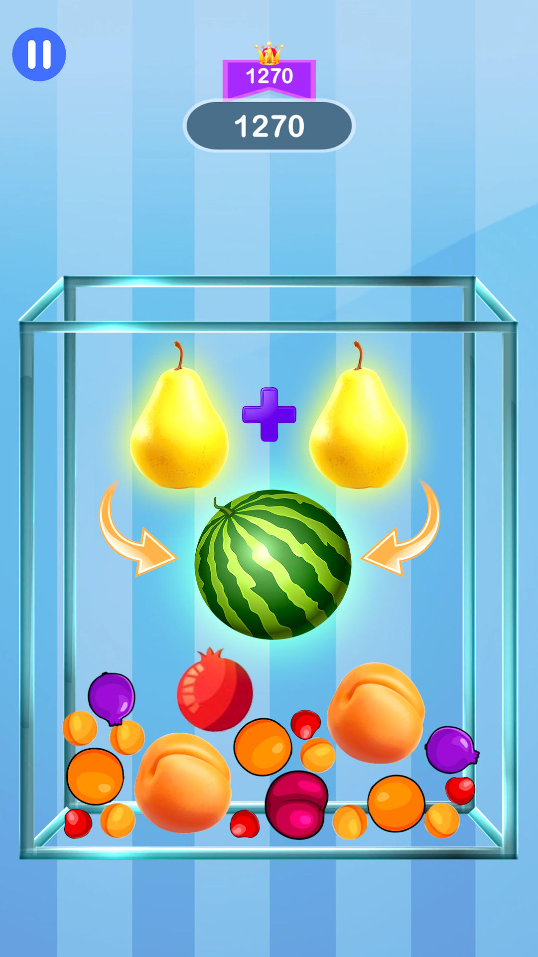 Fruit Drop Merge: Juicy Melon Game Screenshot