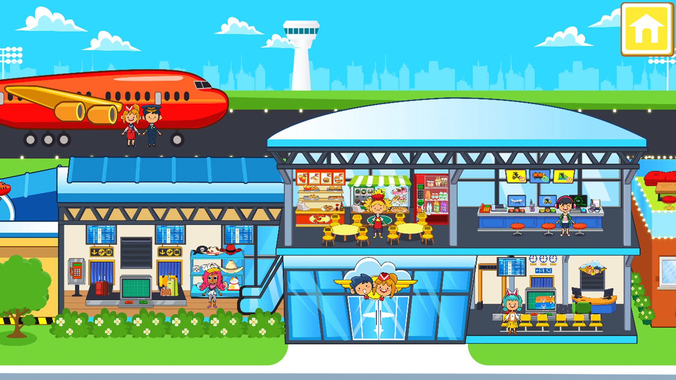 My Pretend Airport Travel Town ภาพหน้าจอเกม