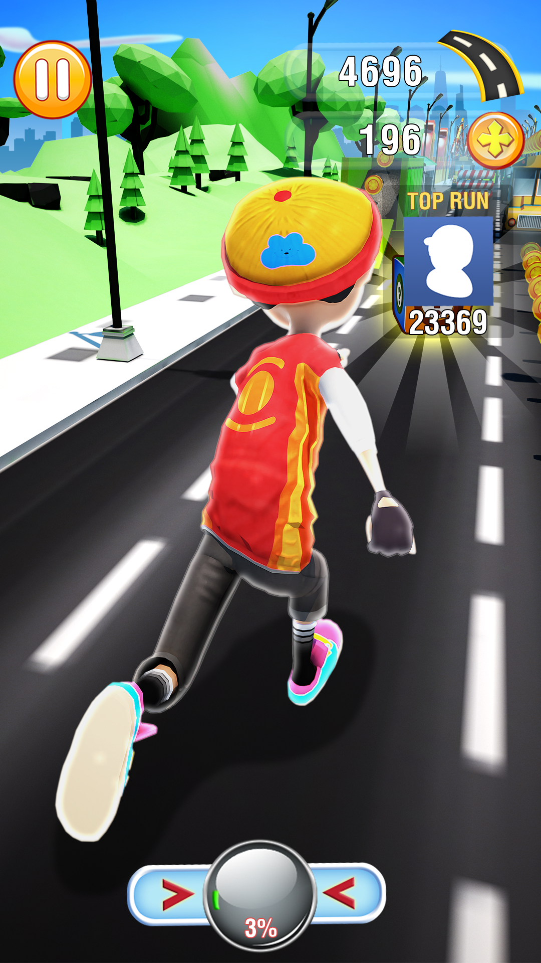 Big City Runner 3D Game Screenshot