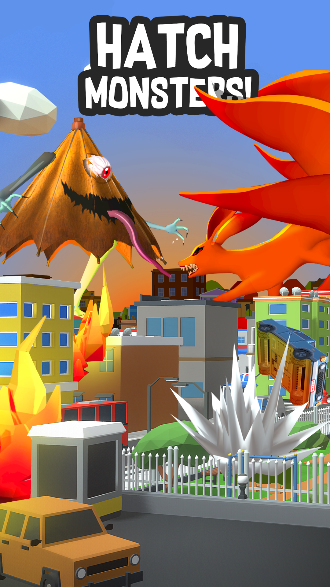 Captura de Tela do Jogo Monster city smash
