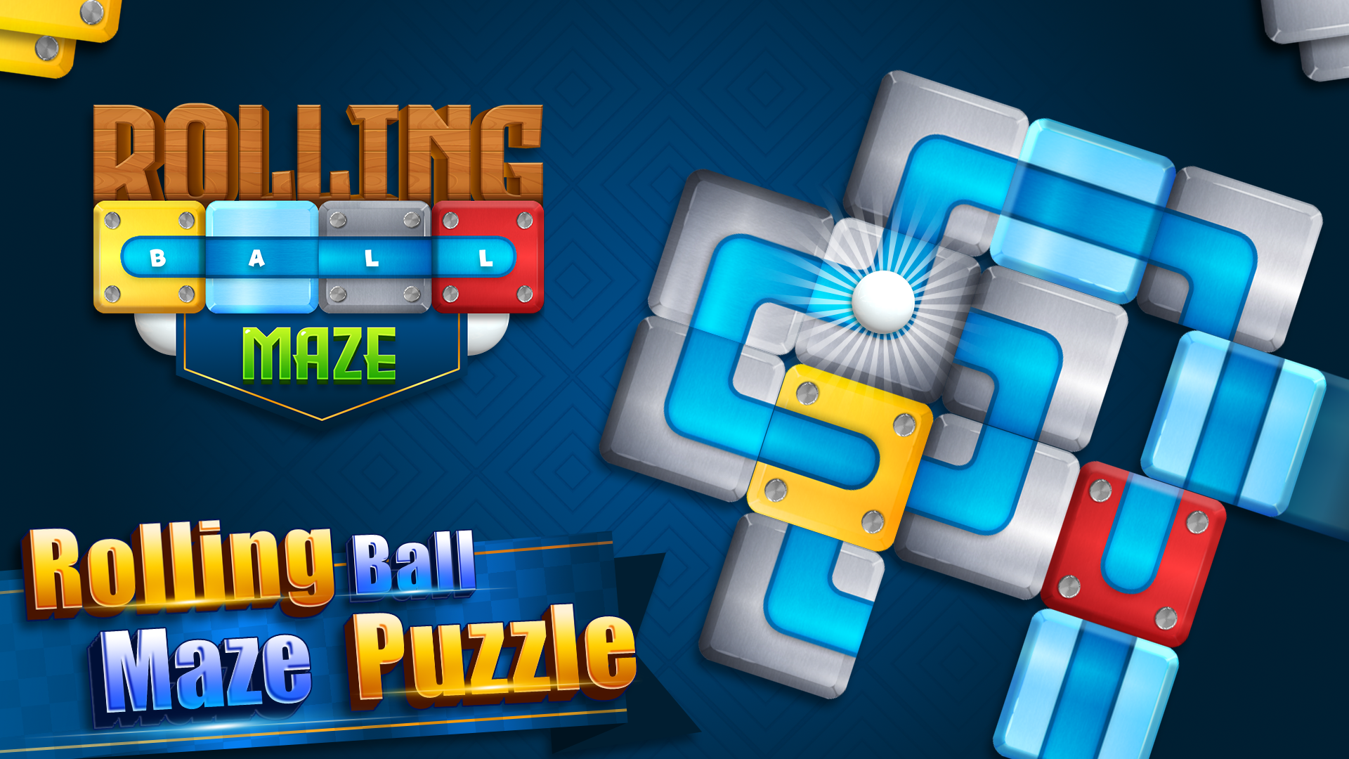 Captura de Tela do Jogo Rolling Ball Maze・Block Puzzle