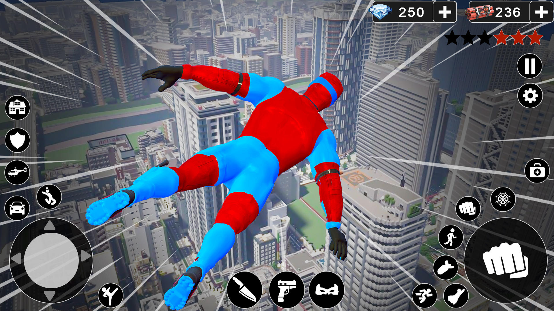 Spider Rope Hero Man Game 遊戲截圖