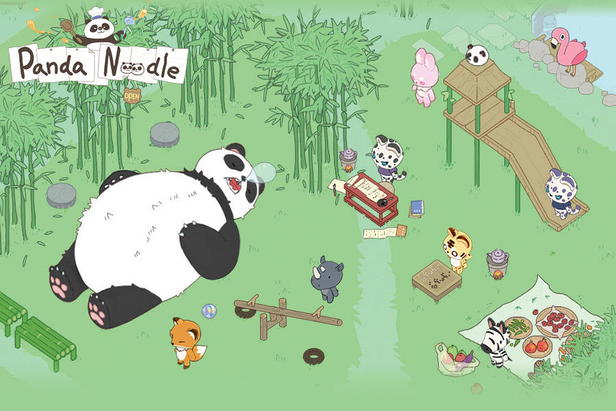 Screenshot of the video of Panda Noodle