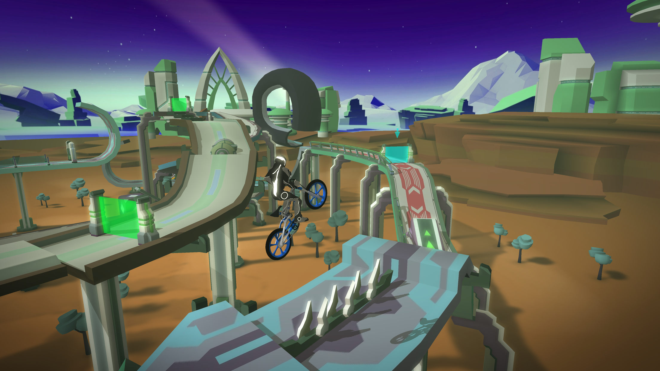 Gravity Rider Zero Game Screenshot