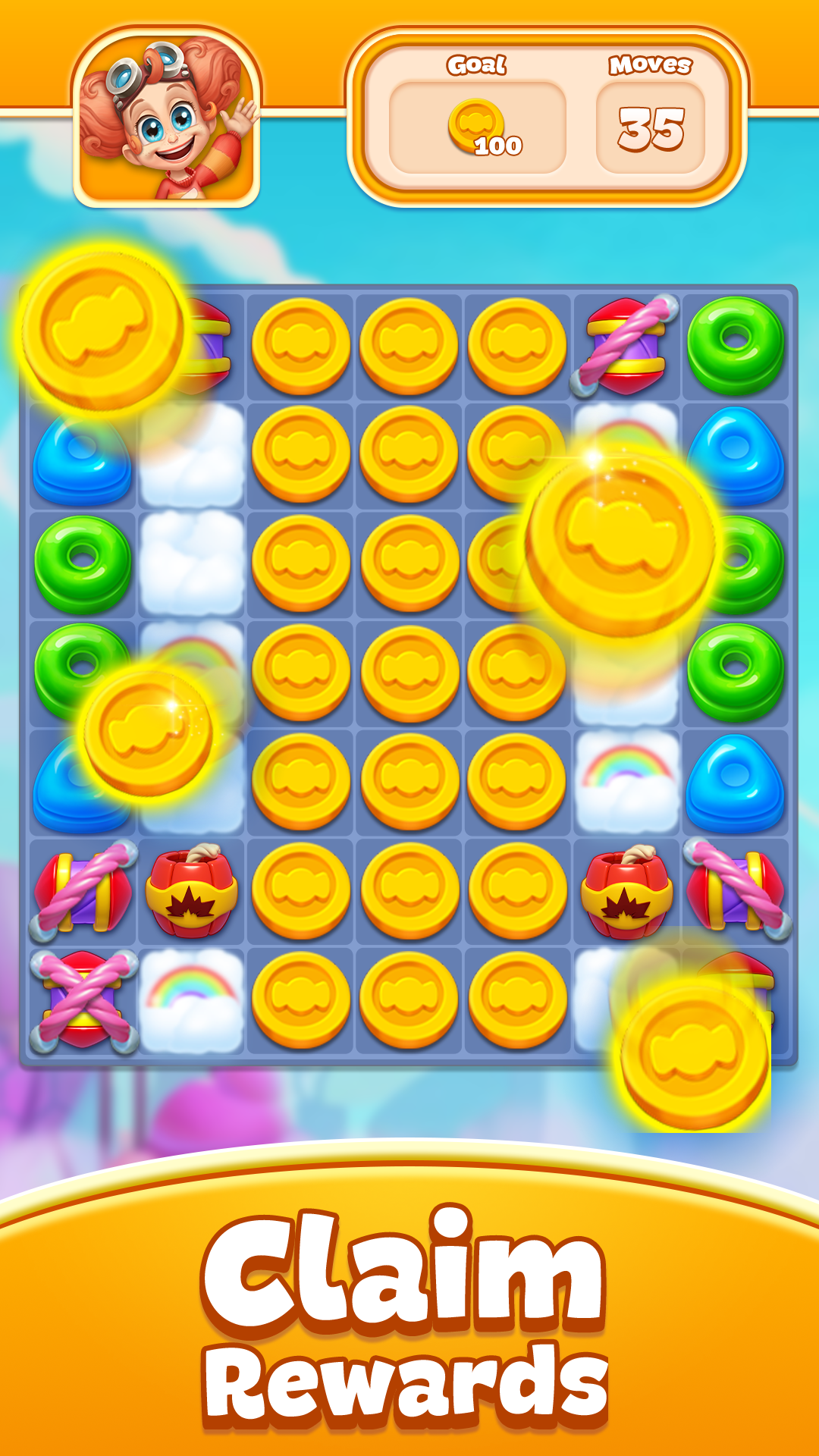 Candy Pop Story : Match 3 ภาพหน้าจอเกม
