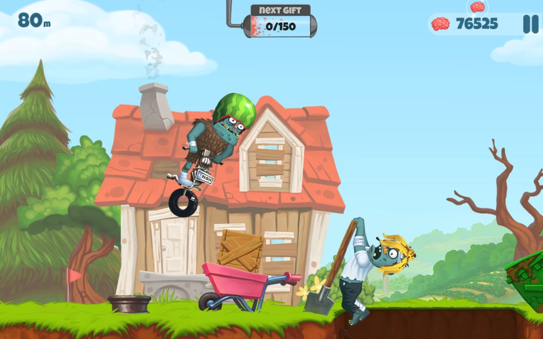 Screenshot of Zombie's Got a Pogo