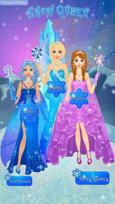 Screenshot 1 of Snow Queen Salon - Permainan Frosted Princess Makeover 
