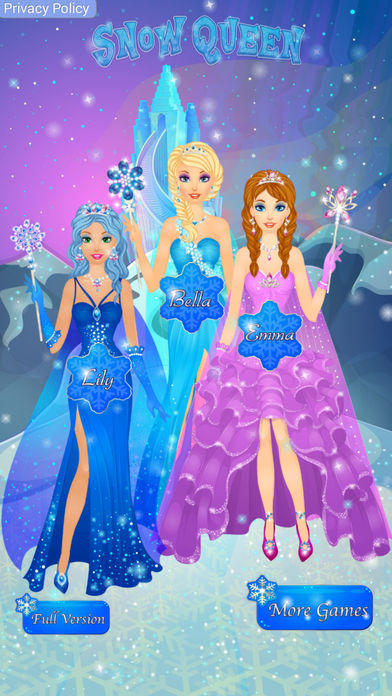 Snow Queen Salon - Frosted Princess Makeover Game Game Screenshot