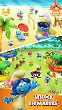 Smurfs Bubble Shooter Story Game Screenshot
