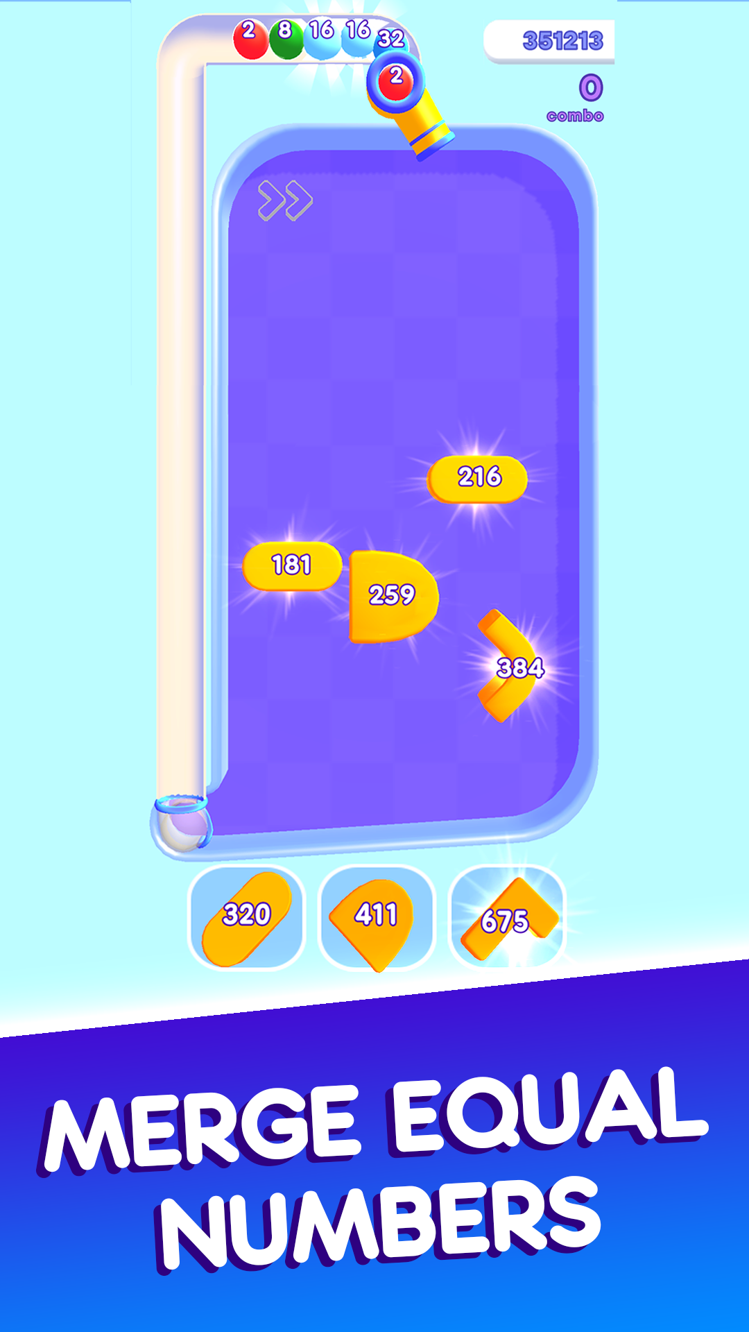 2048 Destruction Balls ゲームのスクリーンショット