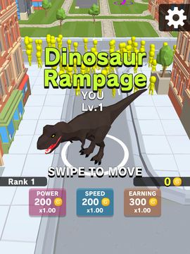 Dinosaur Rampage Game Screenshot