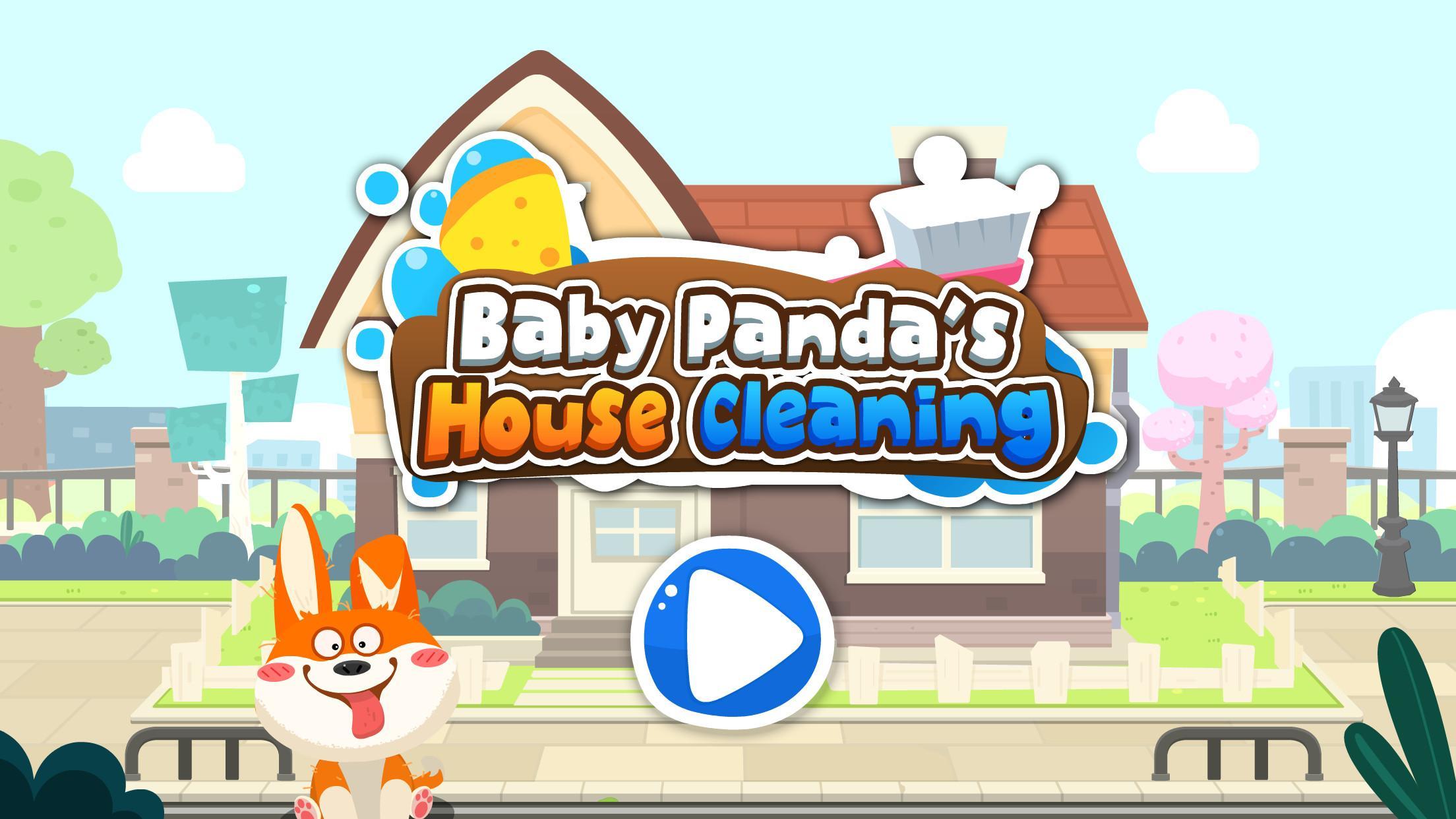 Baby Panda' s House Cleaning Game Screenshot
