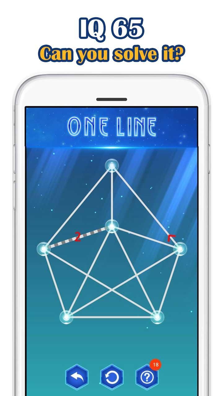 OneLine Deluxe - one touch drawing puzzleのキャプチャ