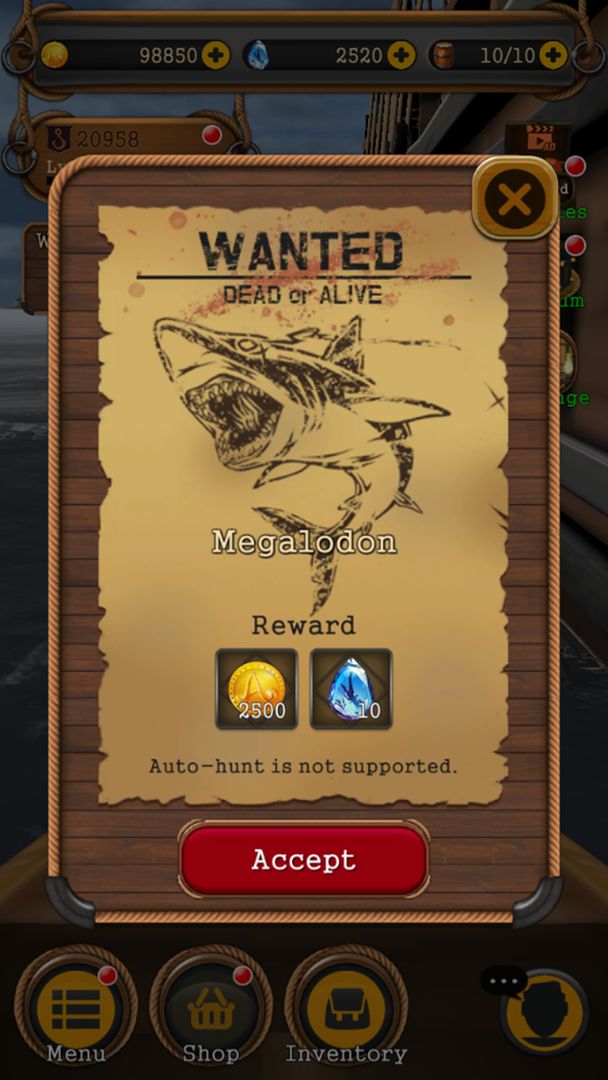 Screenshot of Moby Dick: Wild Hunting